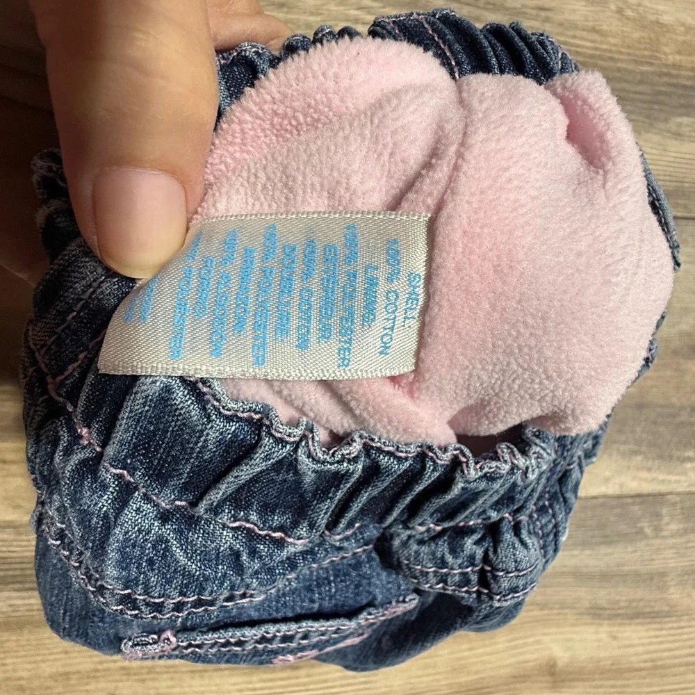 Y2K The Childrens Place Fleece Lined Jeans Blue Denim Y2KBaby